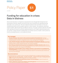 We need more coherent and transparent data to inform funding in education in emergencies and protracted crises