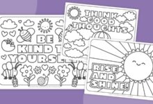 Inspirational Coloring Pages (Free Bundle)