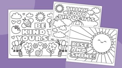 Inspirational Coloring Pages (Free Bundle)
