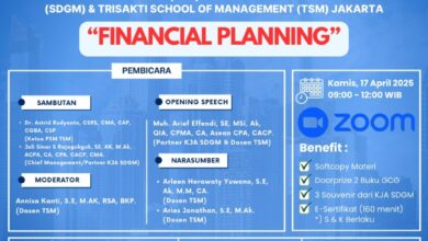 Free Webinar Series 5-Kolaborasi KJA SDGM & TSM-Financial Planning-Kamis tgl 17 April 2025 Jam 09.00-12.00 WIB